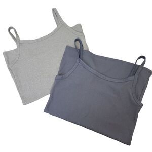 No Boundaries Juniors Tank Top Bundle Blue and Grey S (3-5) Juniors (Set of 2)